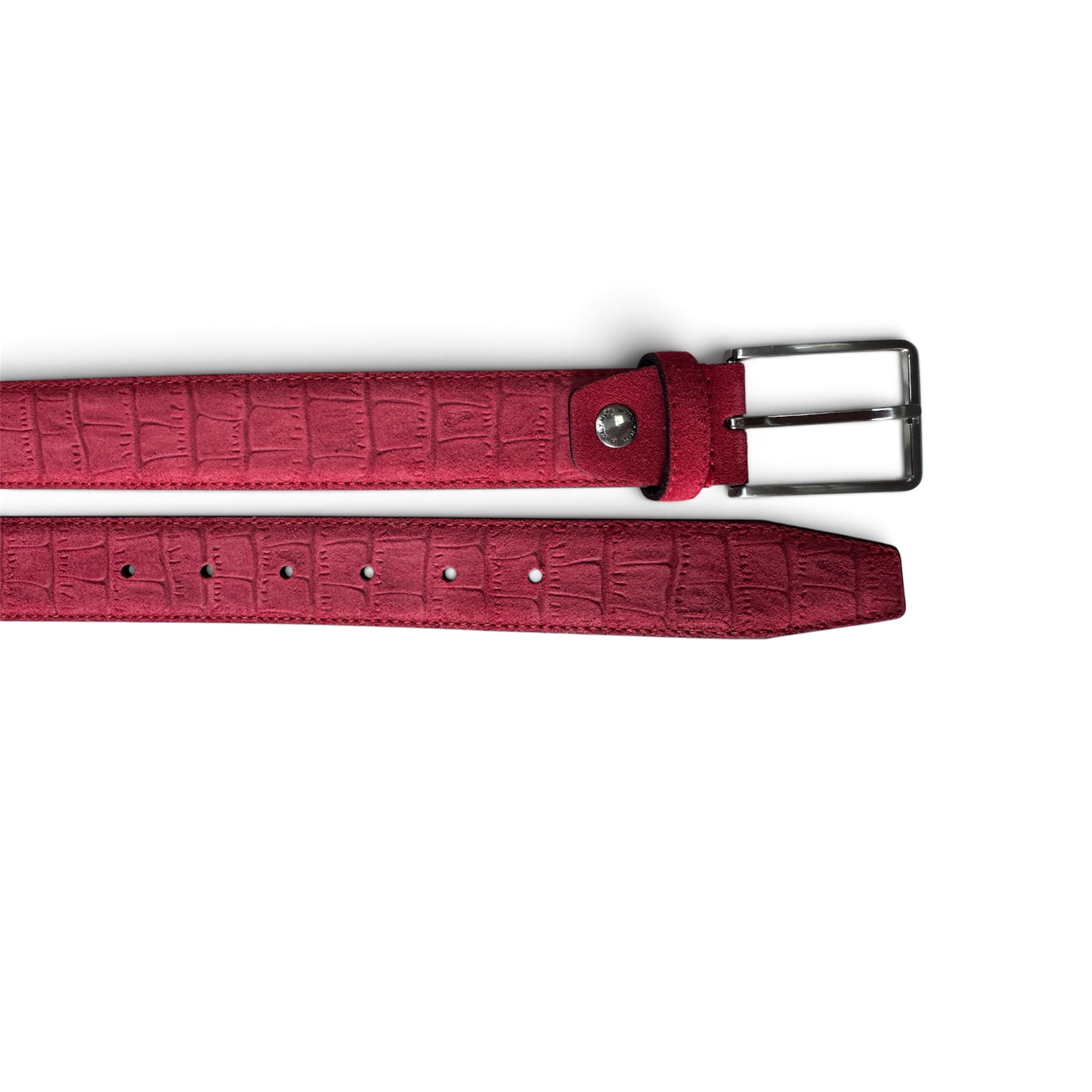 SUEDE RED CROCODILE 35MM