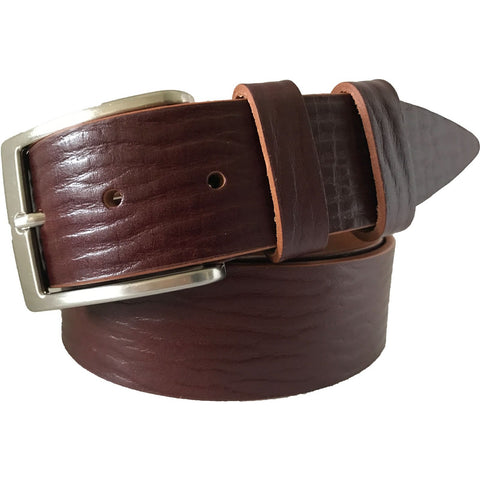 COGNAC GRAINED 40MM CLASSIC HIDE LEATHER BELT