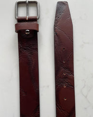 BROWN DISTRESSED HIDE 40MM LEATHER BELT