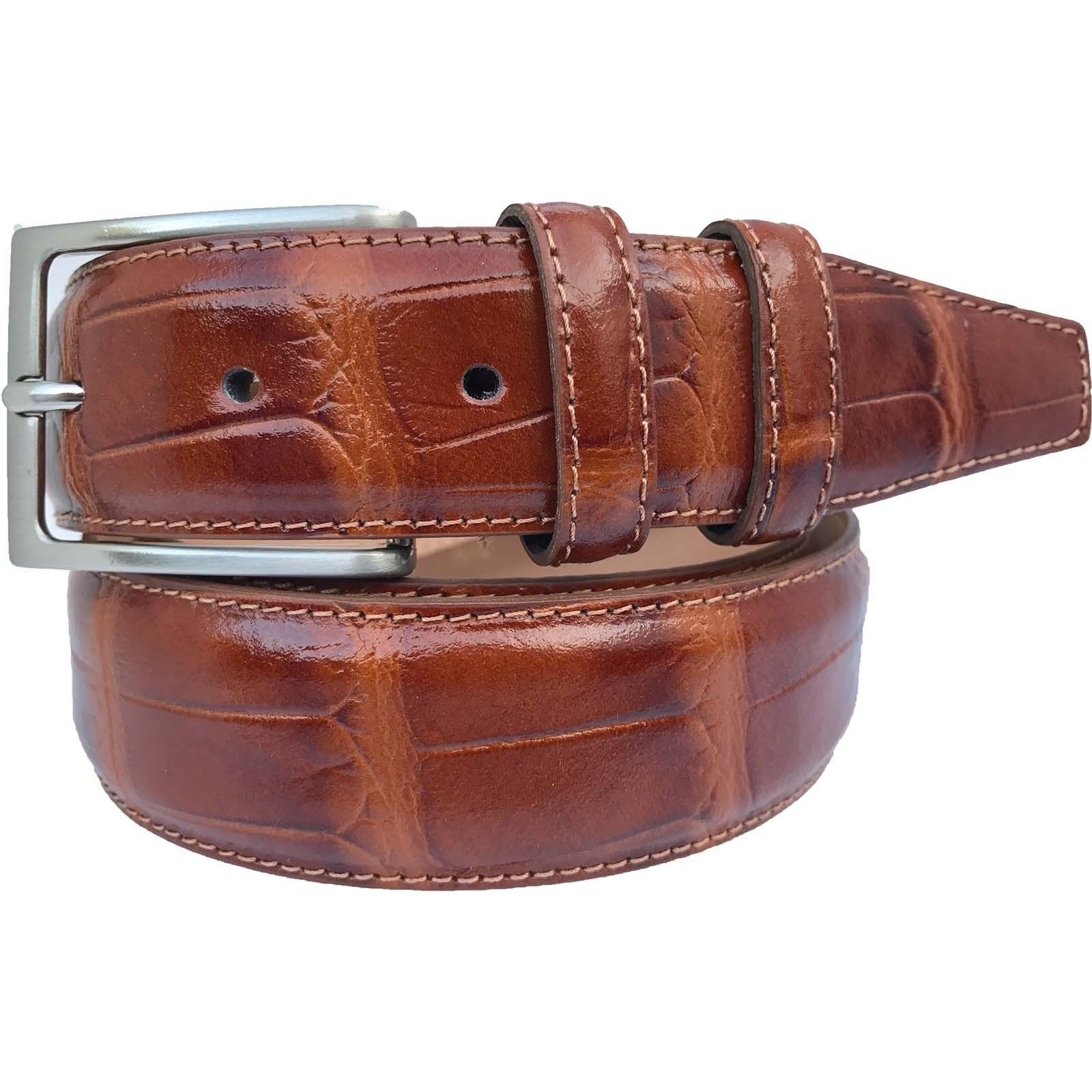 COGNAC TAN CROCODILE 35MM