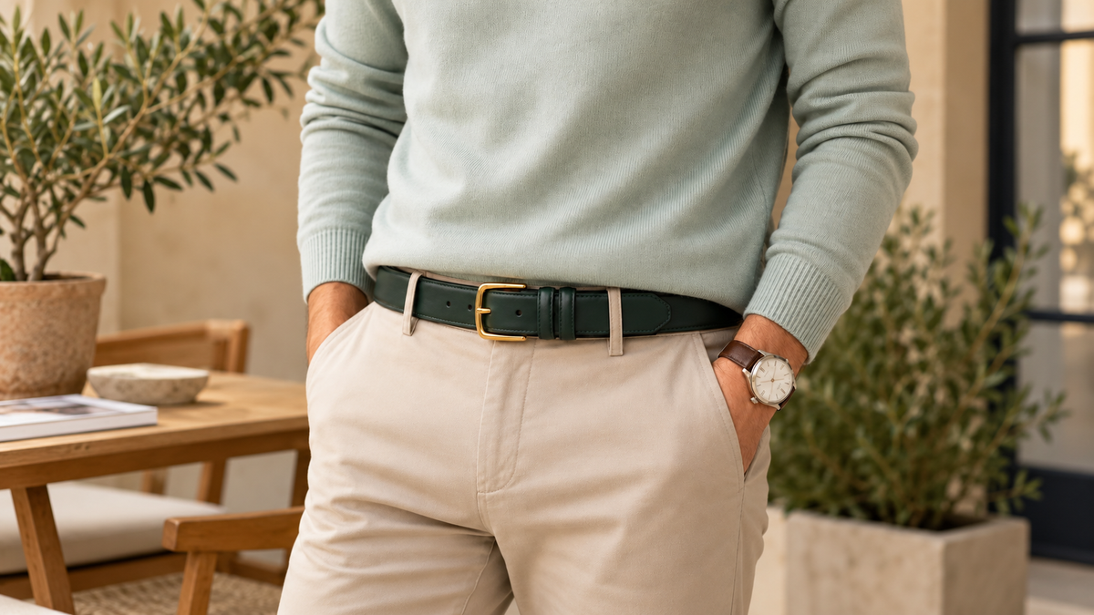 What Belt Should a Man Wear with Chinos? A Complete Style Guide
