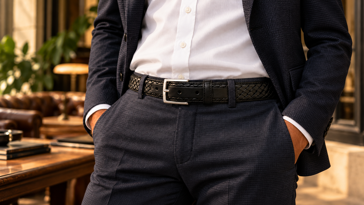 What Belt Should a Man Wear with Smart Trousers?