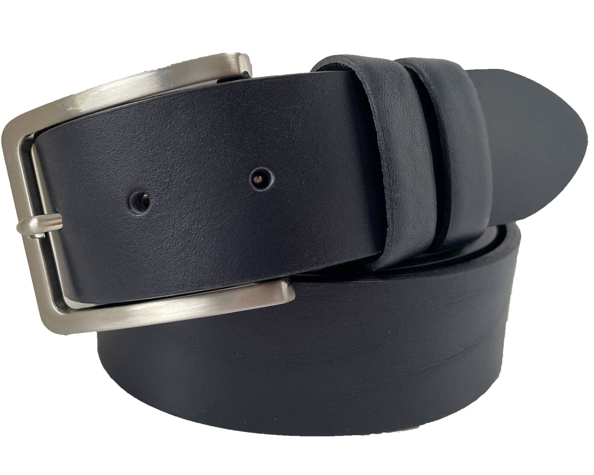Dark Navy 40mm Italian Leather Belt