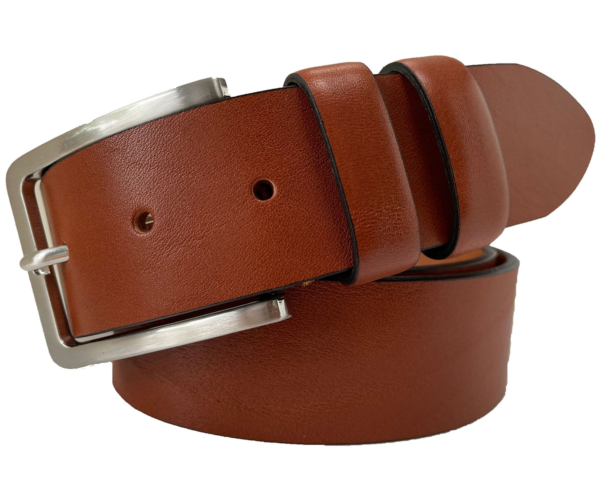 Tan 40mm Italian Leather Belt