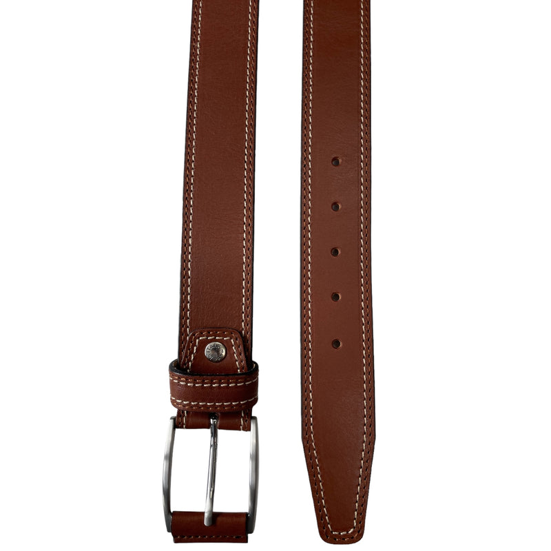 Tan 40mm Italian Leather Belt product image