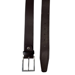 BROWN SINGLE STITCHED LEATHER BELT