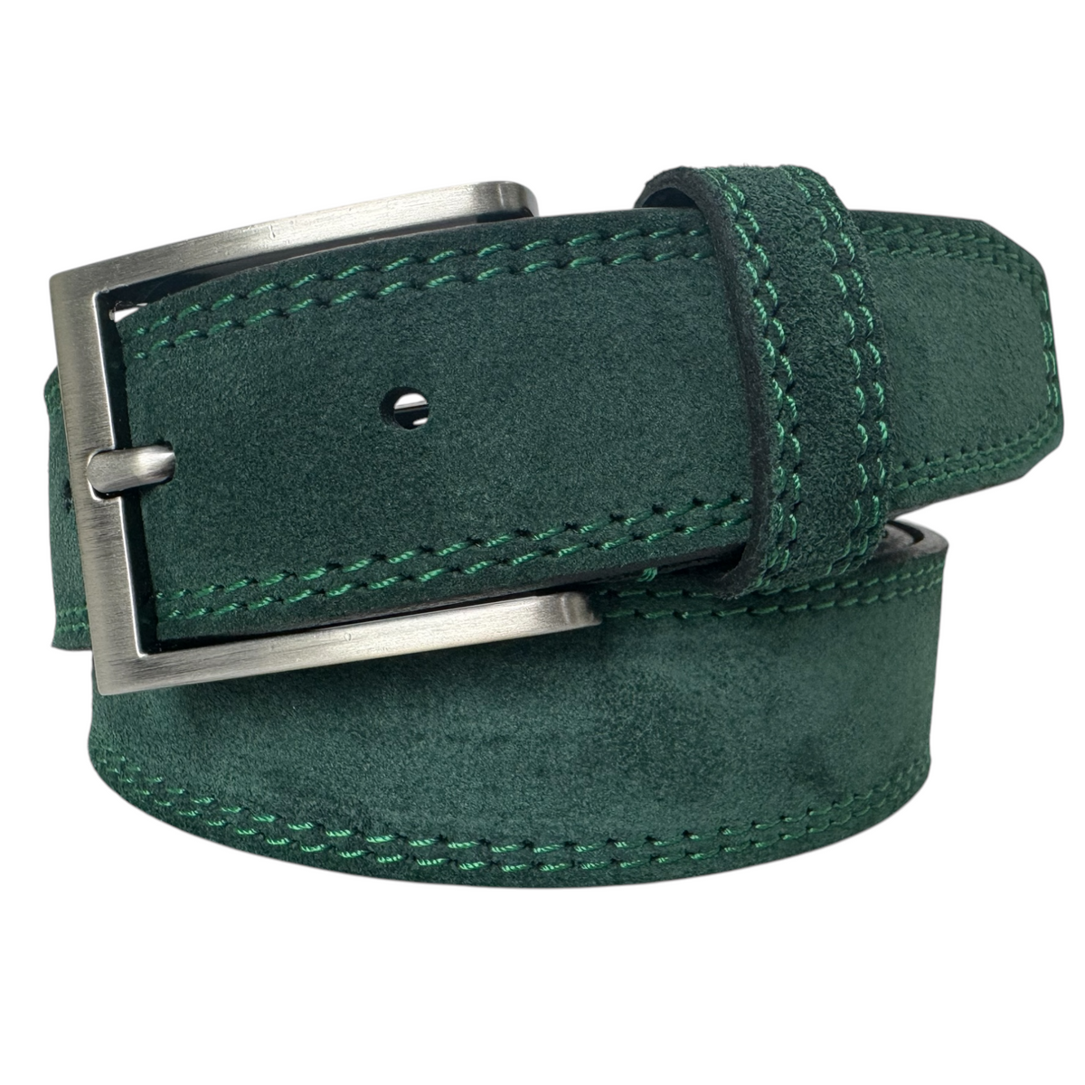 Racing Green 35mm Italian Suede Belt