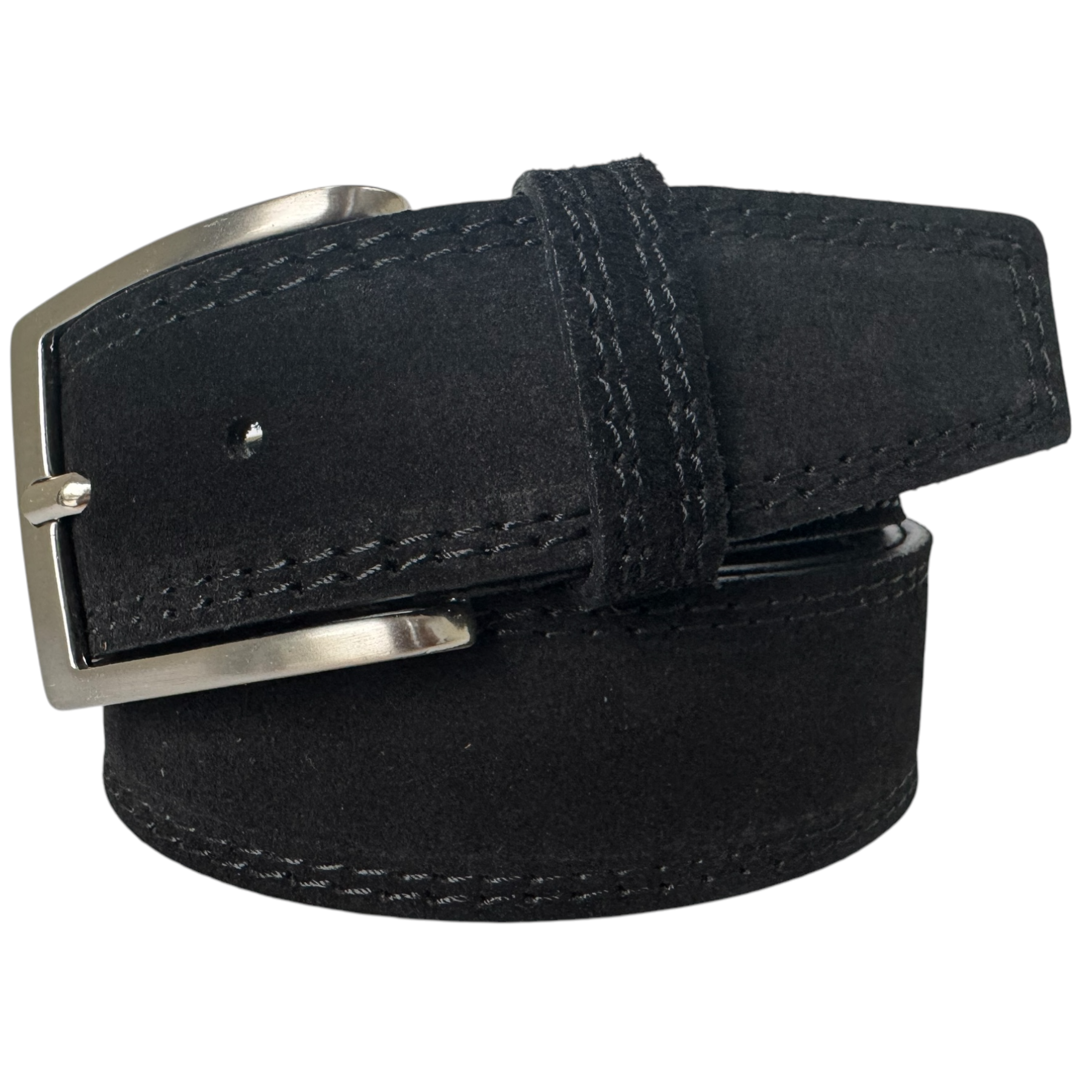 BLACK SUEDE BELT 40MM