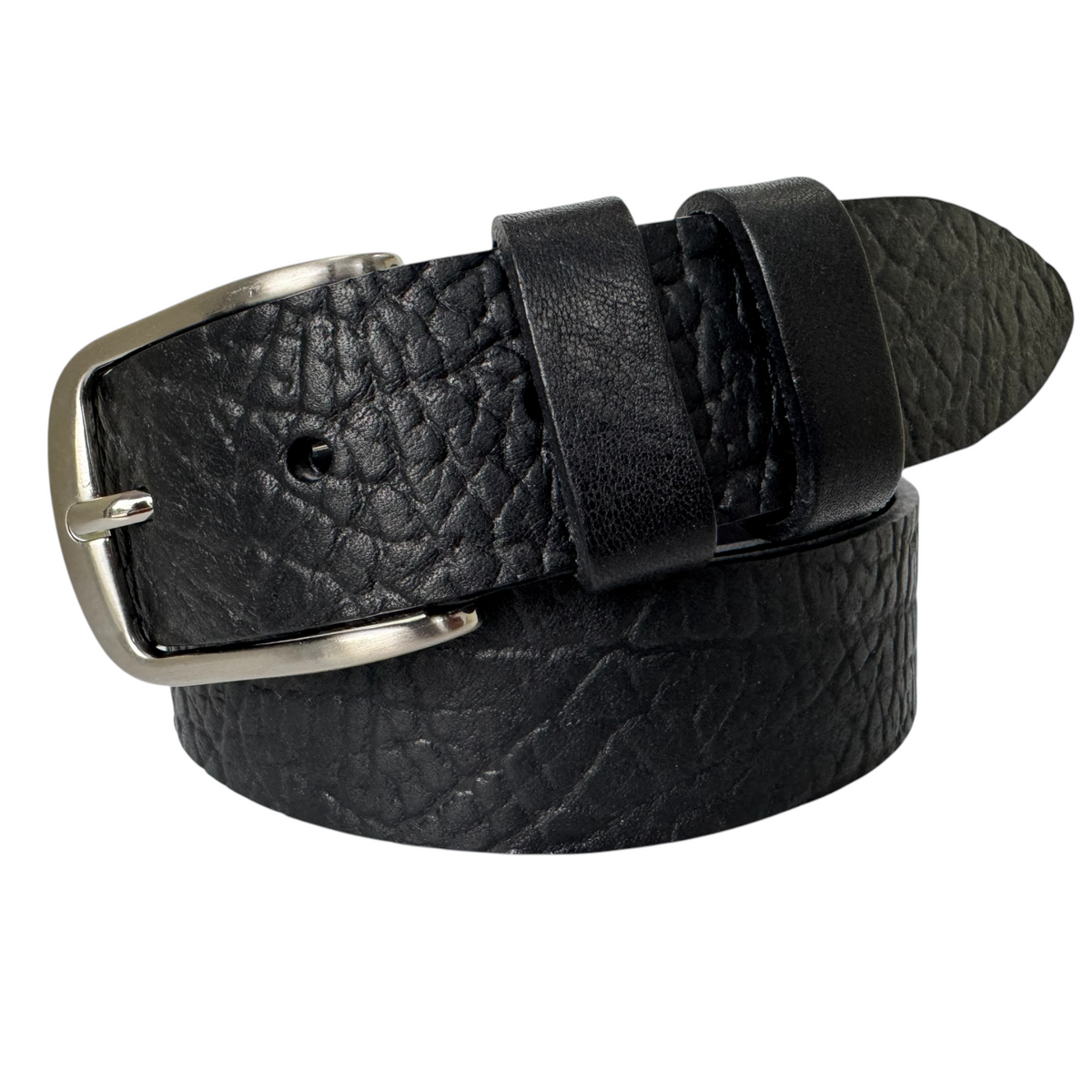 Black 35mm Italian Leather Belt