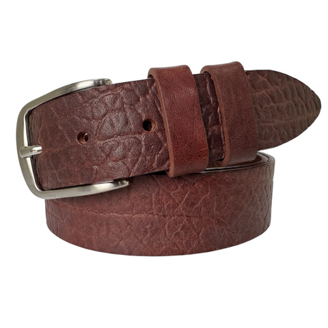 BROWN 35MM CLASSIC BULL HIDE LEATHER BELT