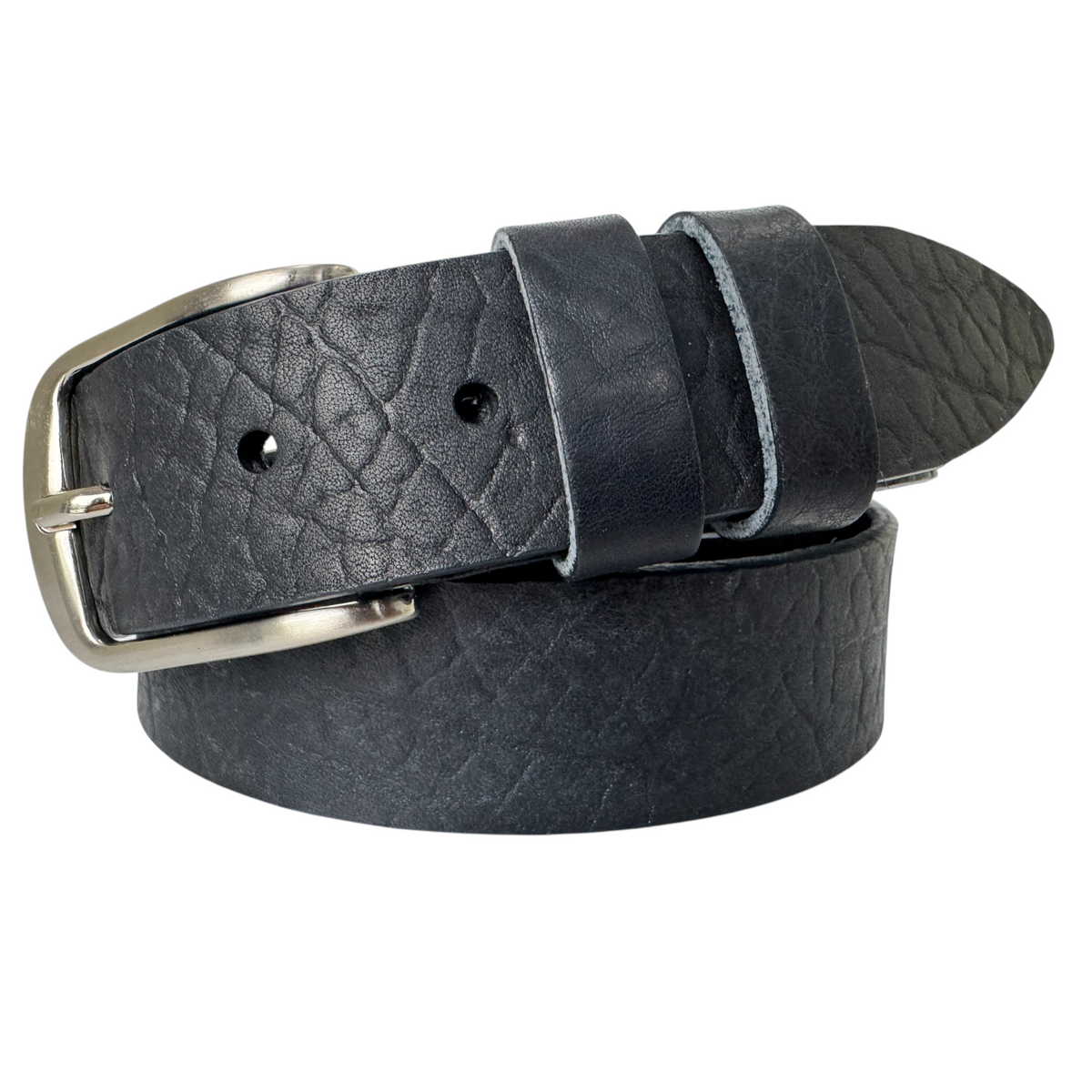 Navy Blue 35mm Italian Leather Belt