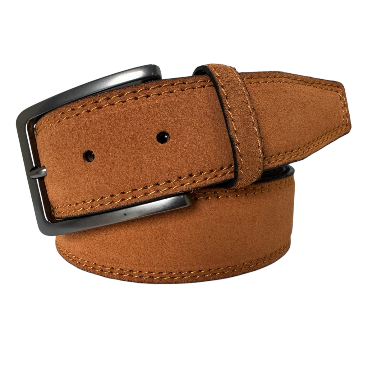 Tan 40mm Italian Suede Belt