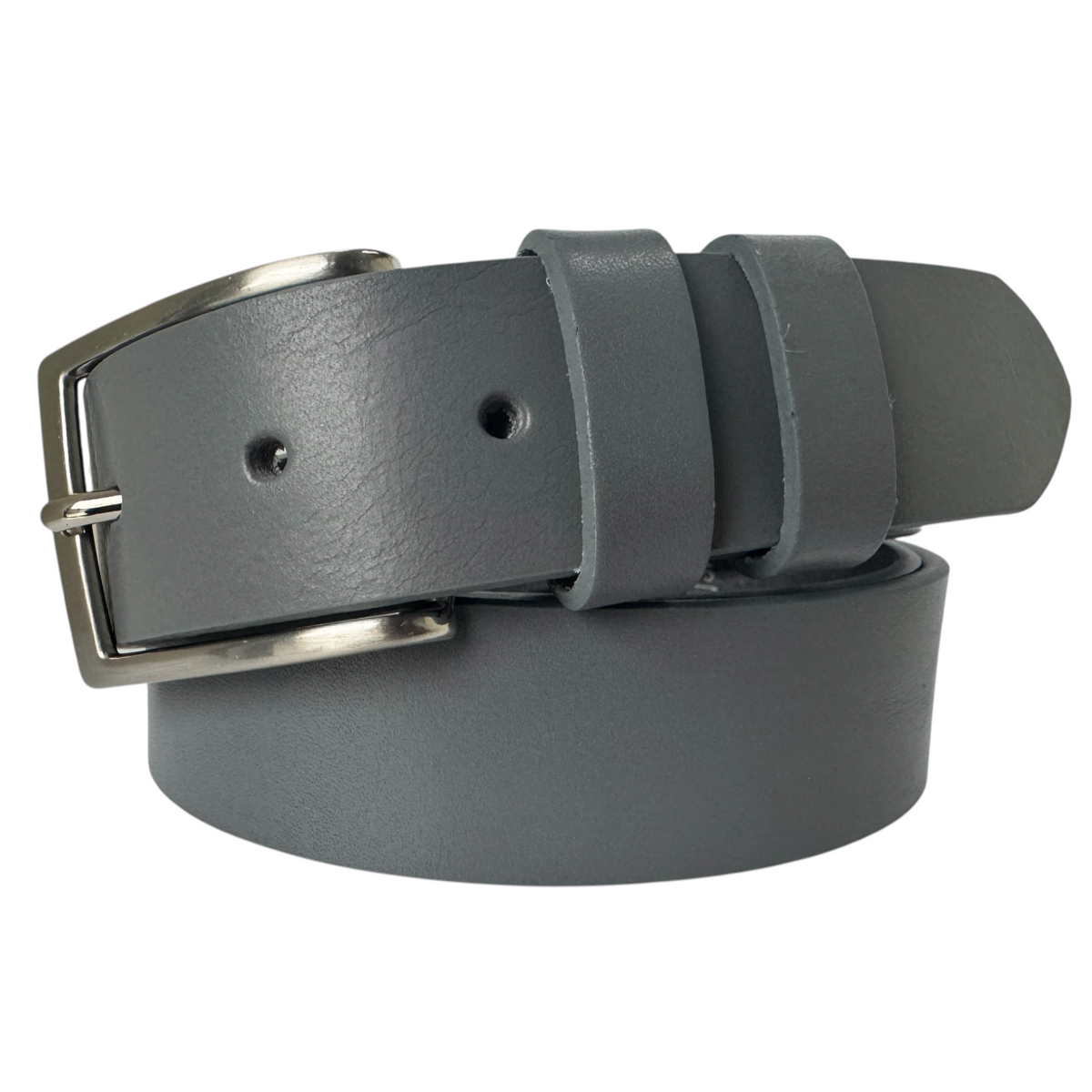 Grey 35mm Italian Leather Belt