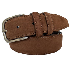 COGNAC TAN SUEDE BELT DOUBLE LOOP 35MM (Copy)