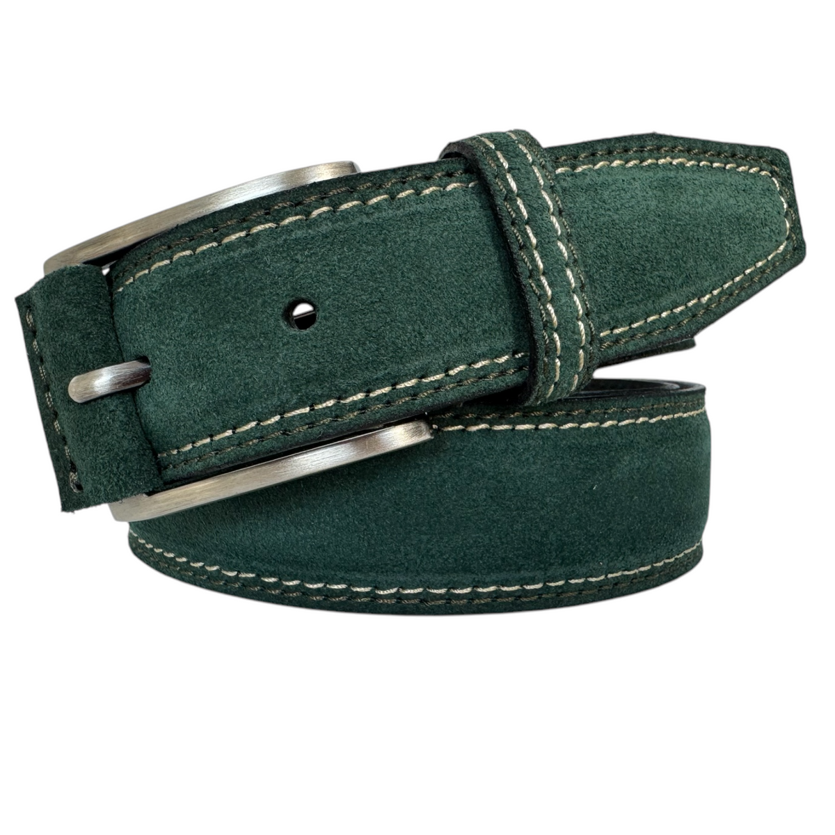 Green 35mm Italian Suede Belt