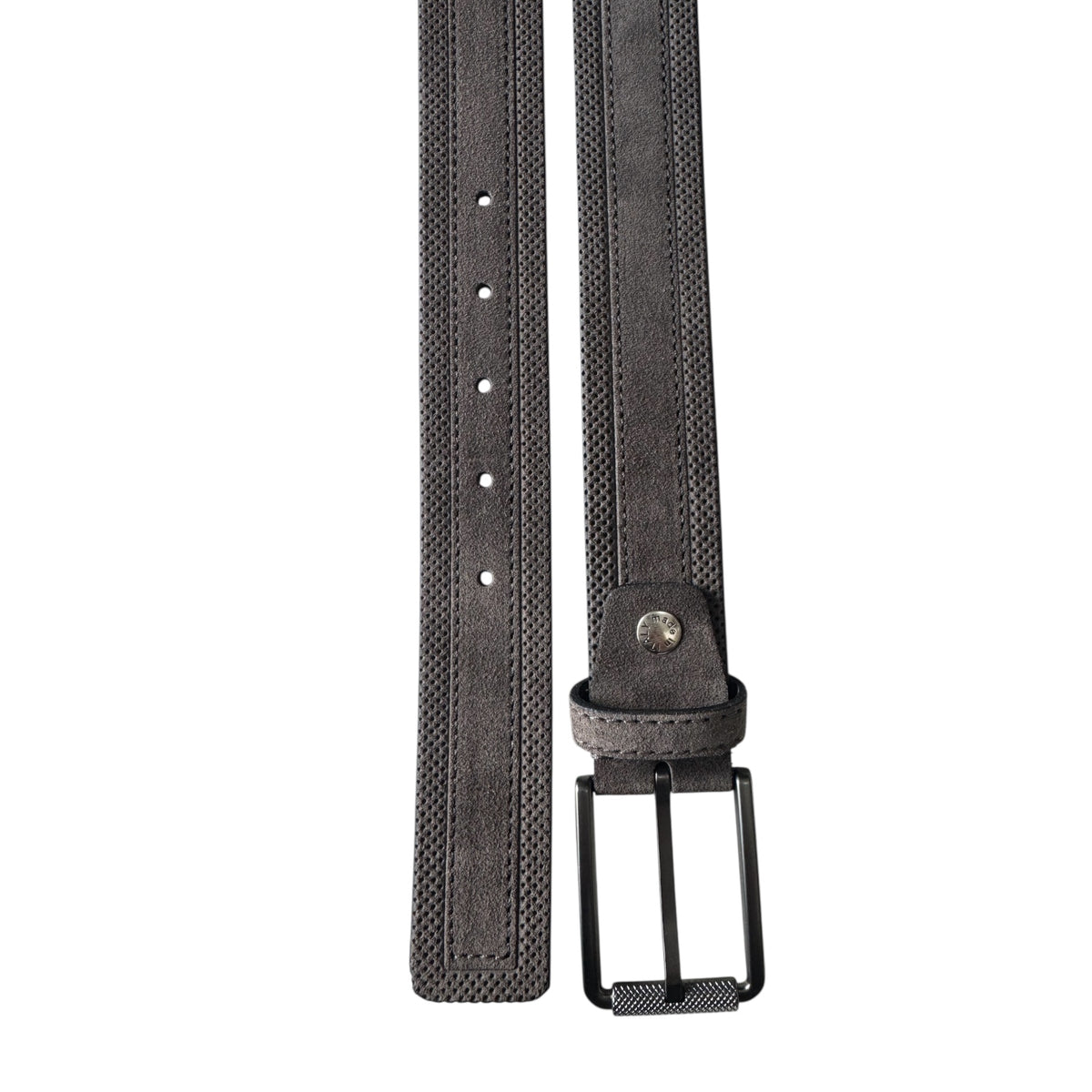 Grey 35mm Italian Suede Belt with gunmetal buckle product image