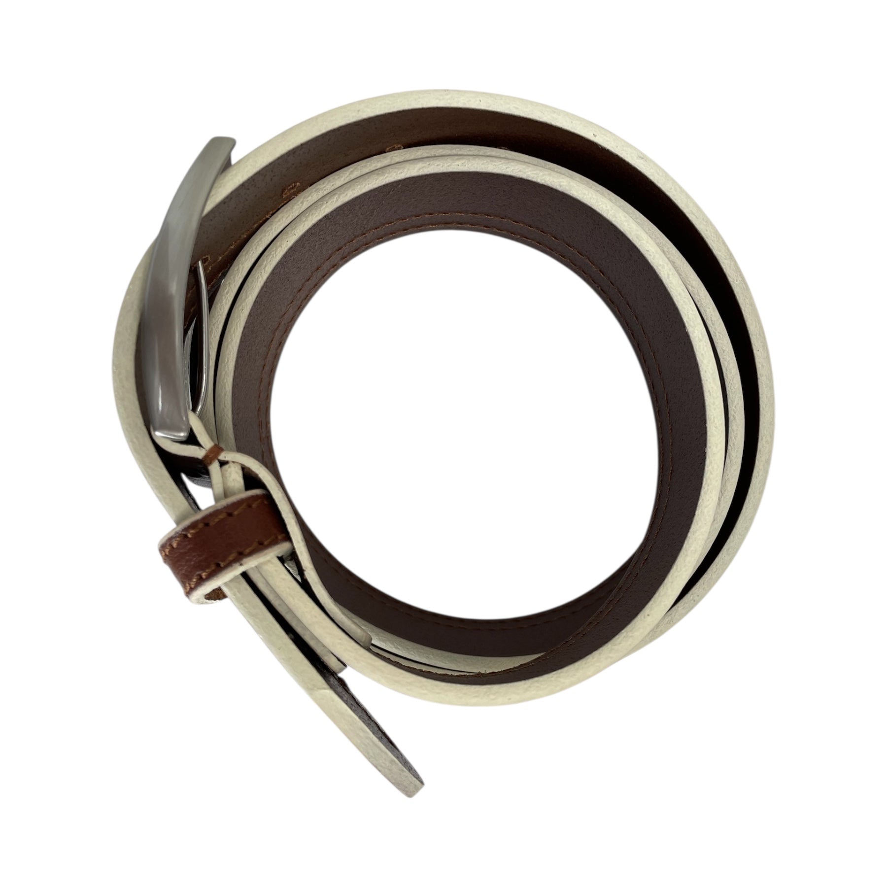 COGNAC TAN HIDE HAND PAINTED LEATHER BELT