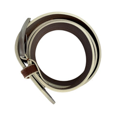 COGNAC TAN HIDE HAND PAINTED LEATHER BELT