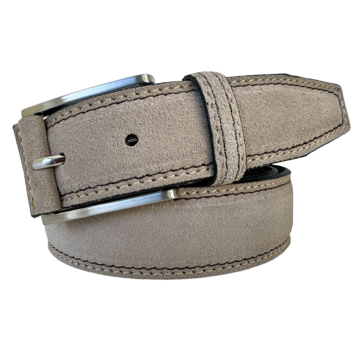 Stone Beige 35mm Italian Suede Belt