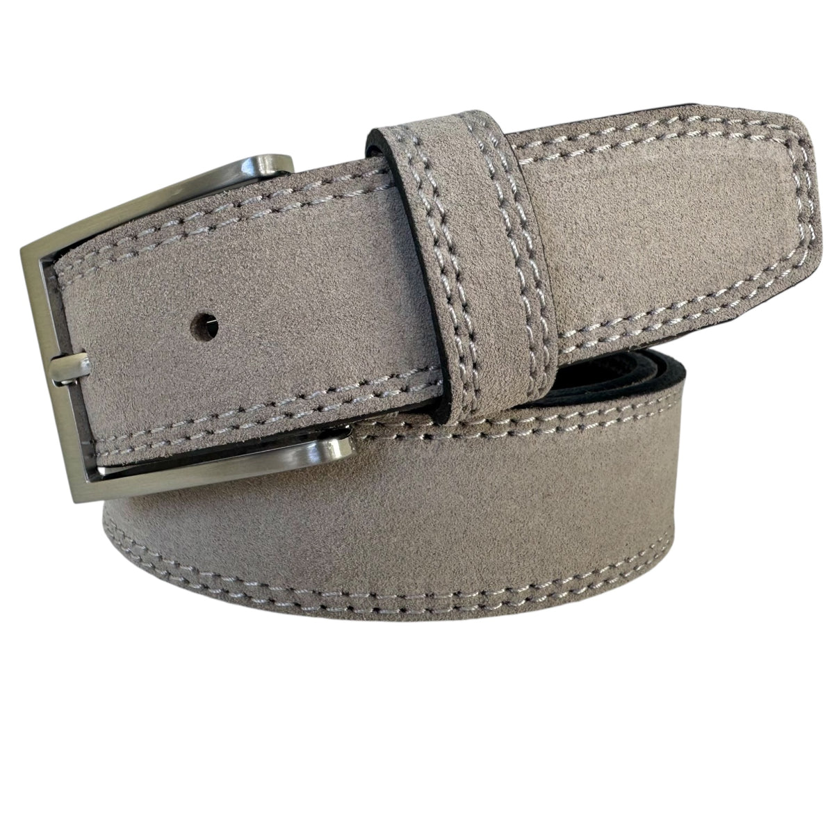Stone Beige 35mm Italian Suede Belt