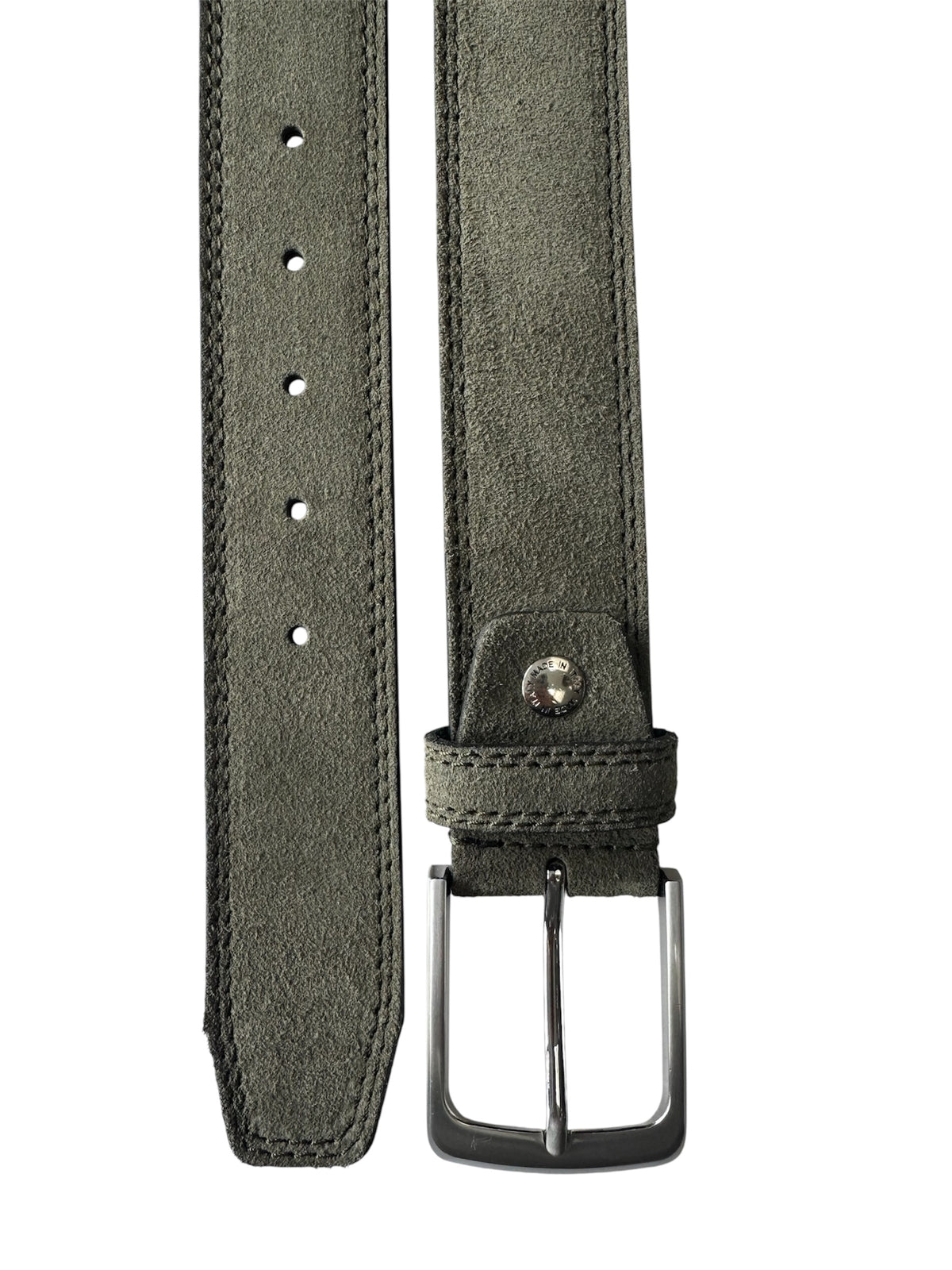 Olive Green 40mm Italian Suede Belt product image