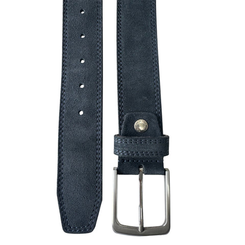 NAVY BLUE SUEDE BELT 40MM