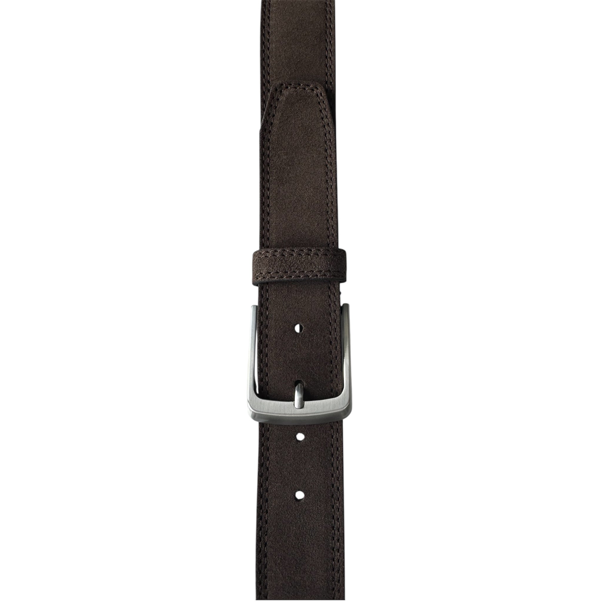 DARK BROWN SUEDE BELT 40MM
