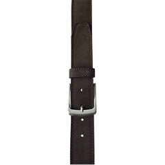 DARK BROWN SUEDE BELT 40MM