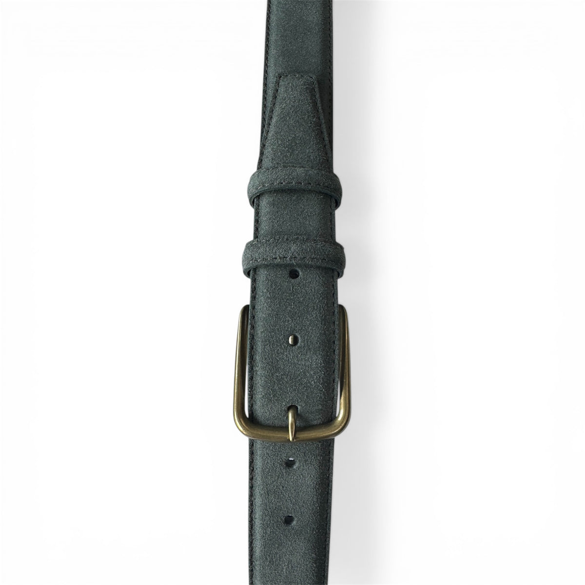 Green Italian Suede Belt with brass buckle product image