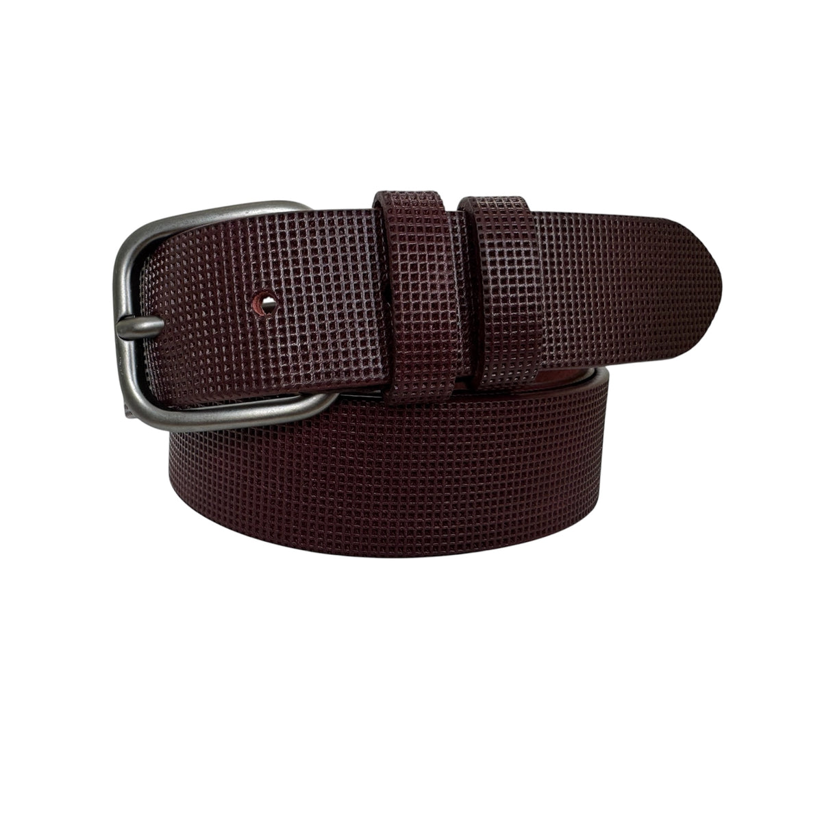 Burgundy 35mm Italian Leather Belt