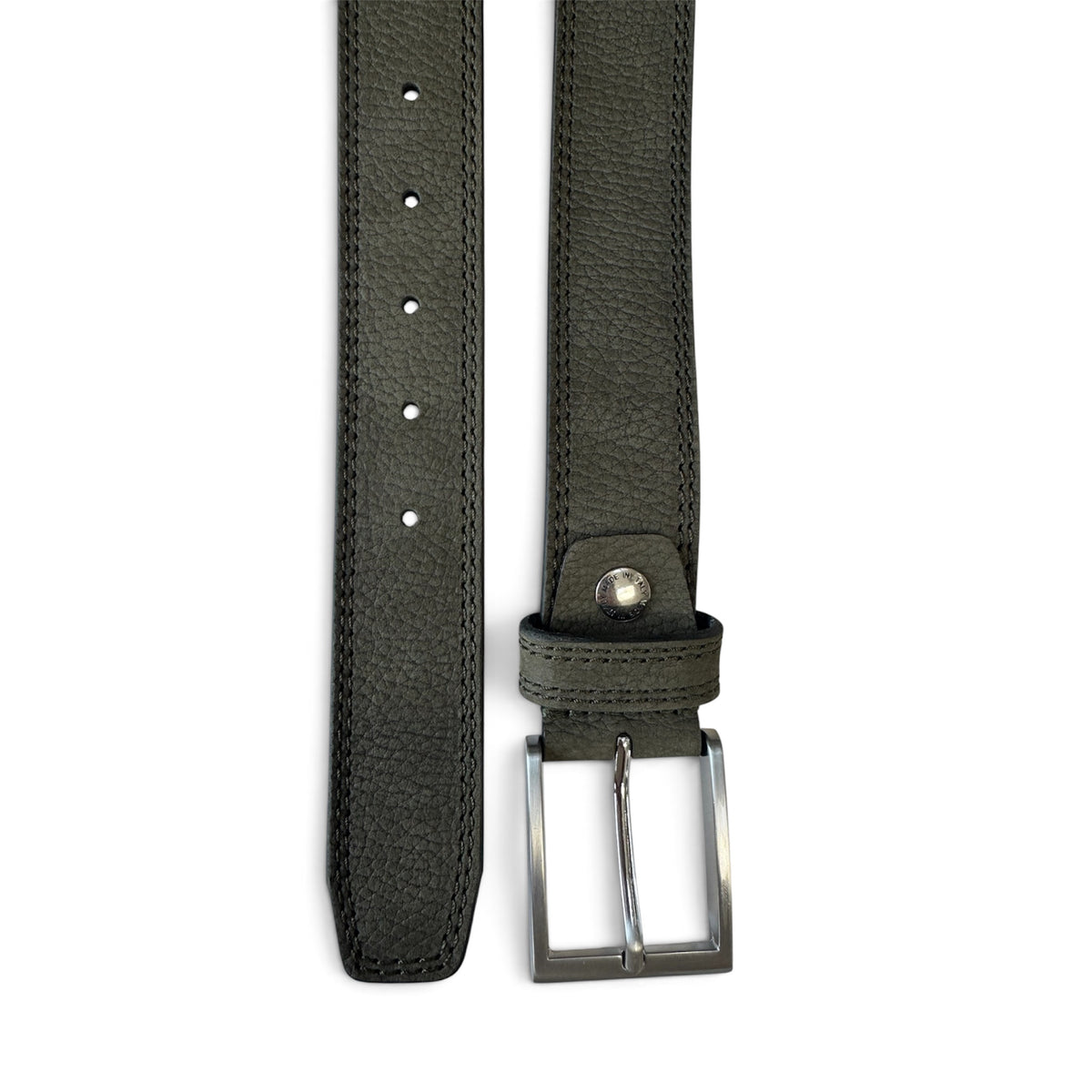 Olive Green 35mm Italian Nubuck Leather Belt product image