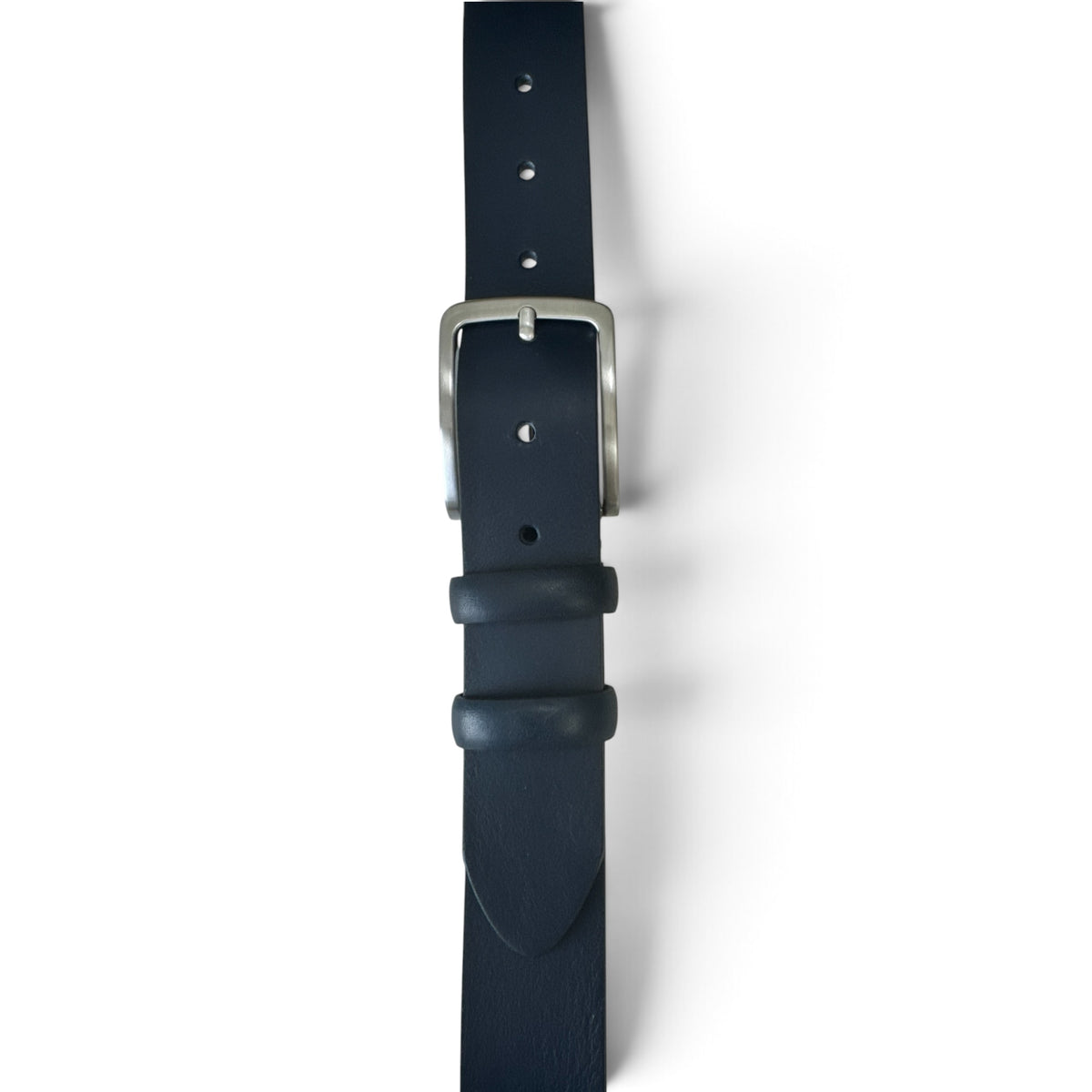 NAVY BLUE ITALIAN FULL GRAIN LEATHER BELT – 35MM