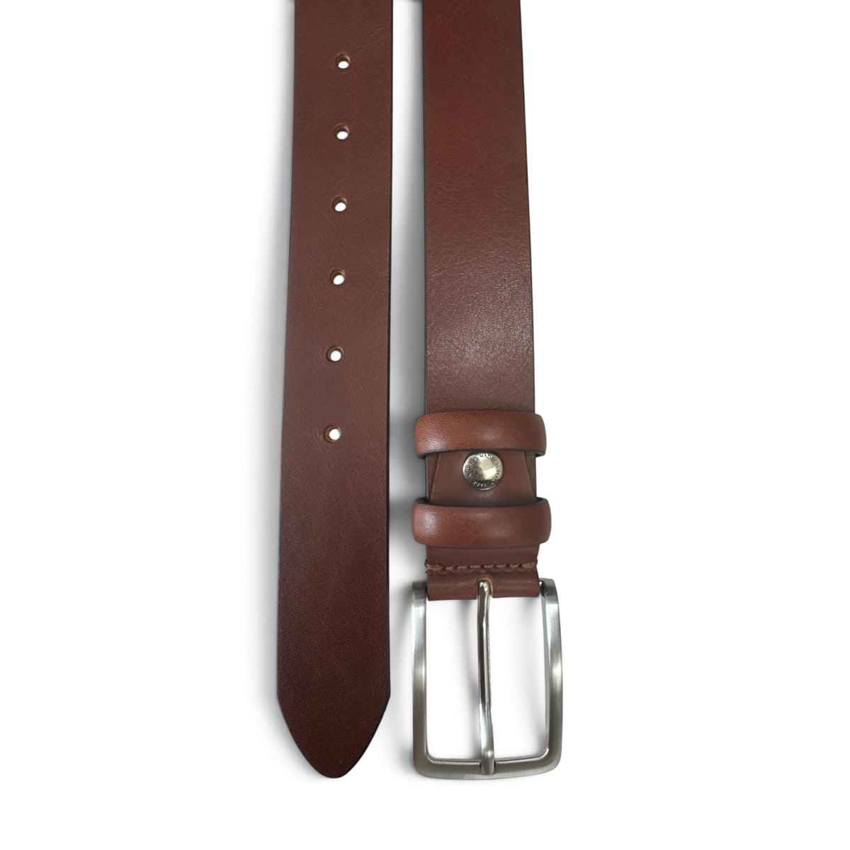 COGNAC TAN ITALIAN FULL GRAIN LEATHER BELT – 35MM