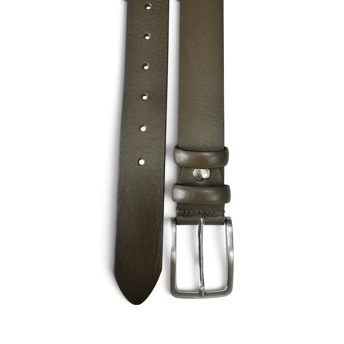 ARMY GREEN ITALIAN FULL GRAIN LEATHER BELT – 35MM