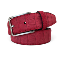 SUEDE RED CROCODILE 35MM