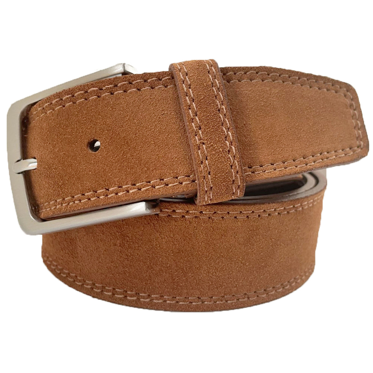 TAN SUEDE BELT 40MM