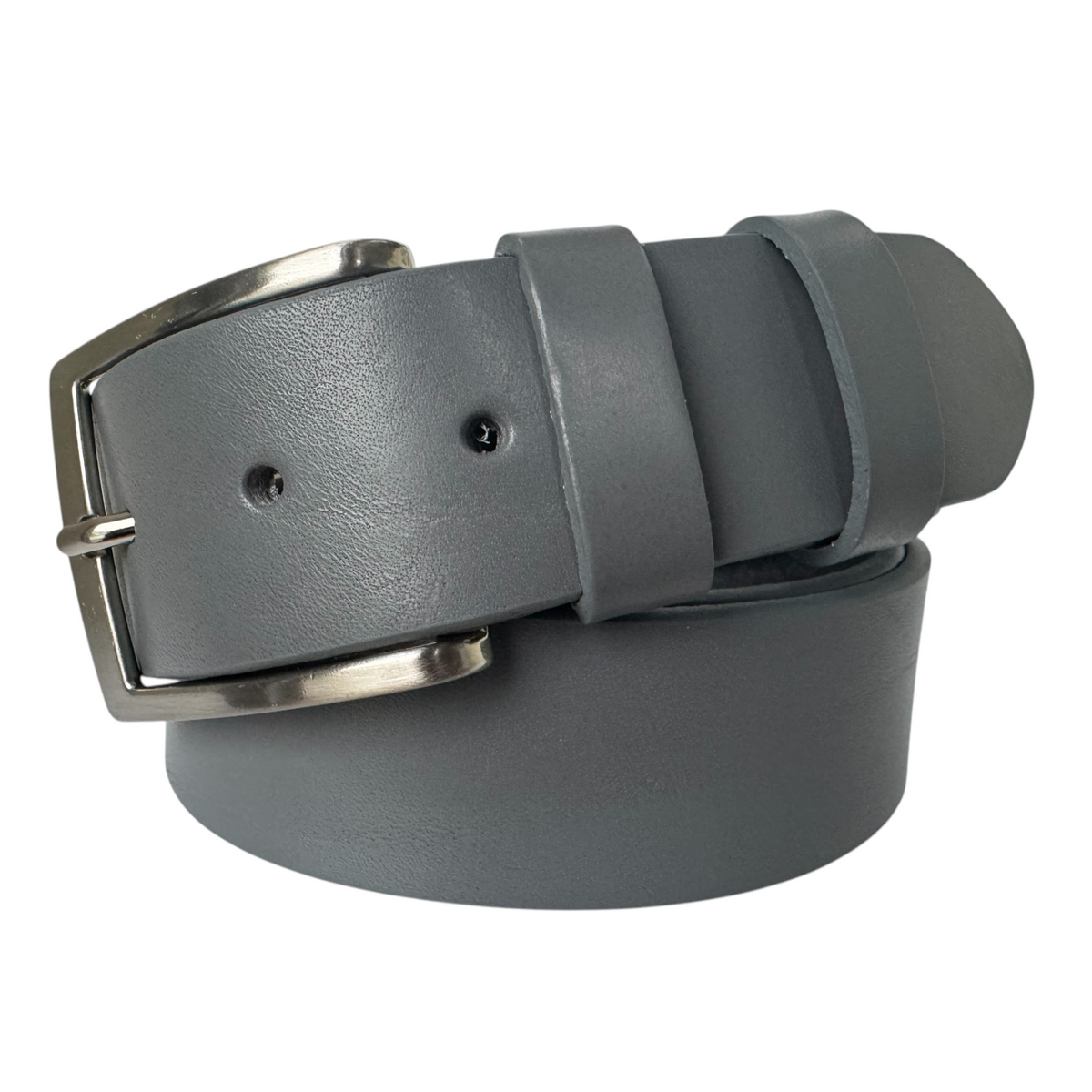 Grey 40mm Italian Leather Belt