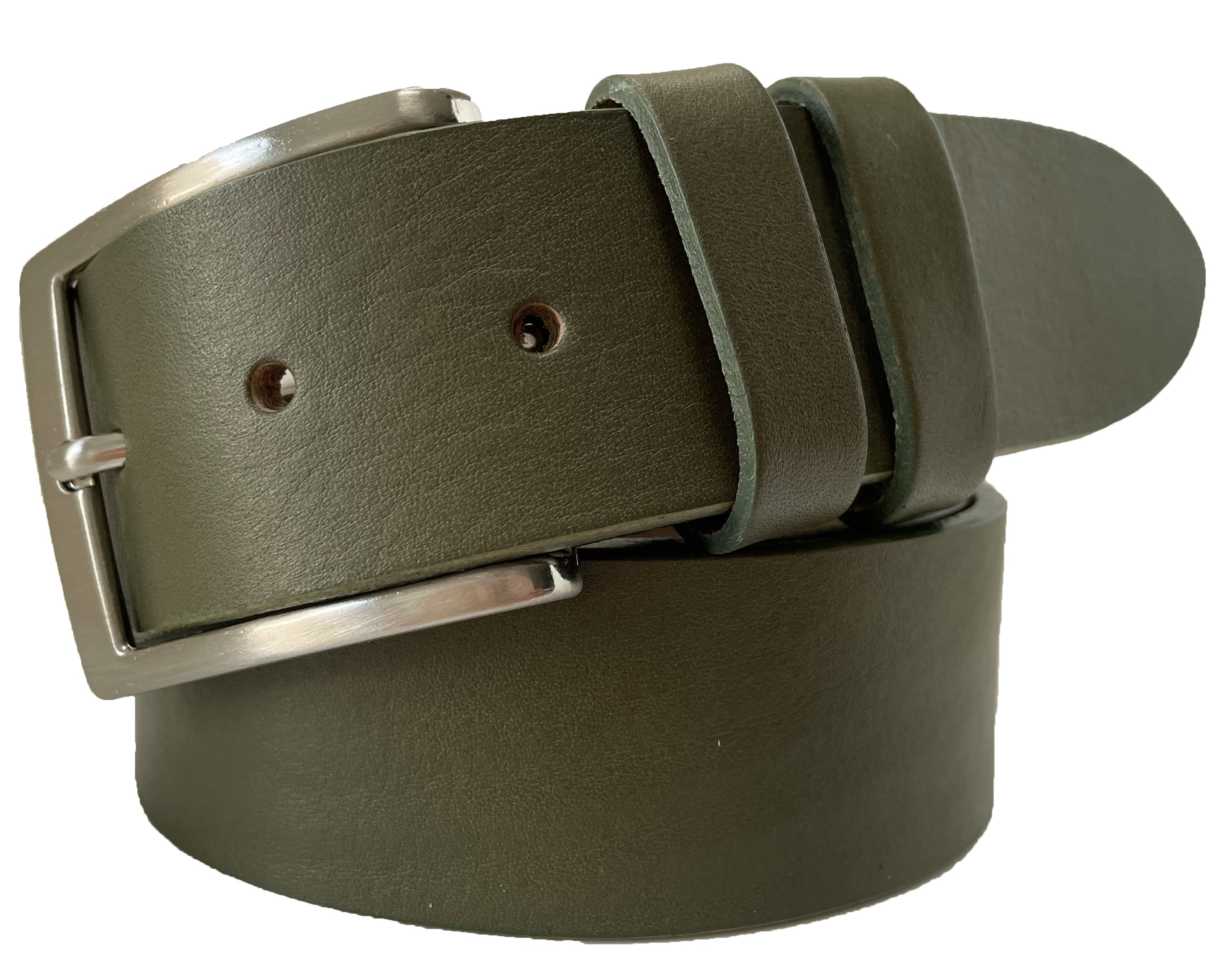 MILITARY GREEN 35MM CLASSIC HIDE LEATHER BELT