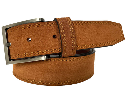 TAN SUEDE BELT 35MM