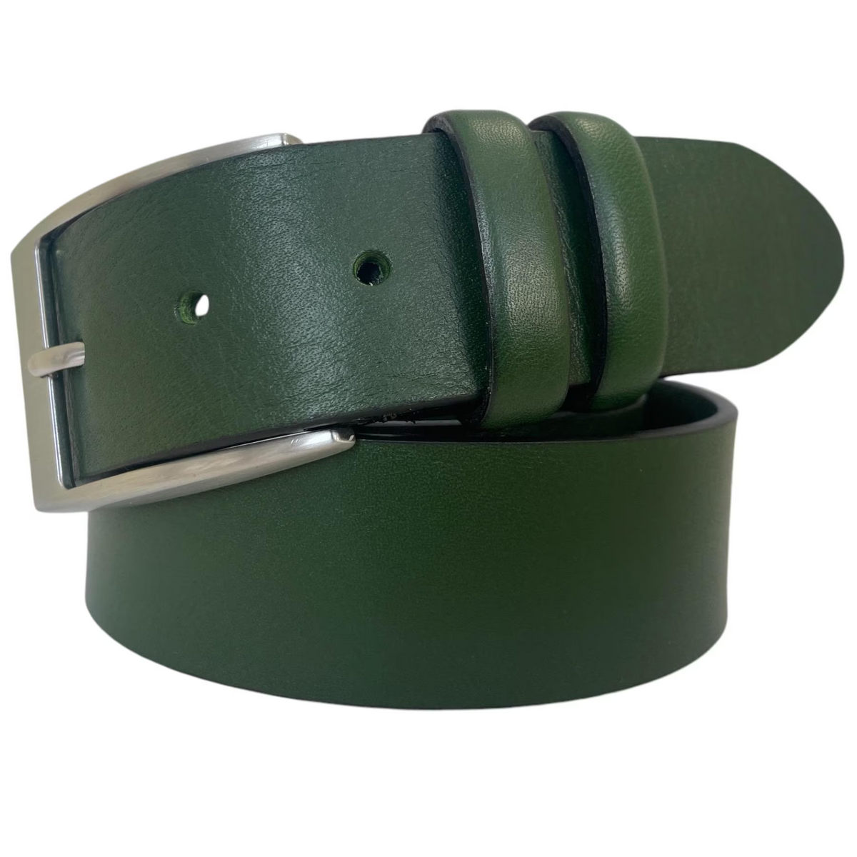 ITALIAN FULL GRAIN SINGLE SKIN HIDE BELT – RACING GREEN – 40MM