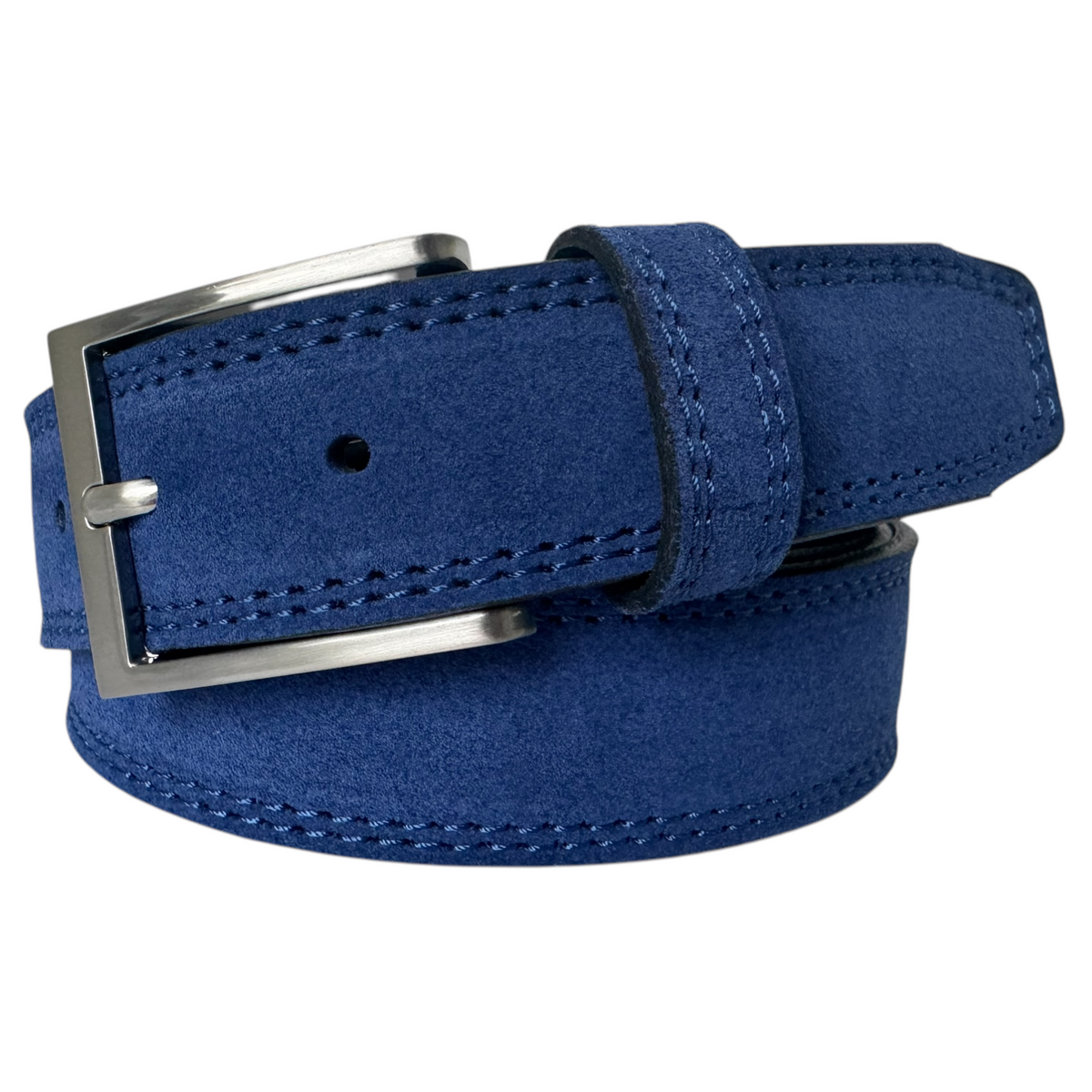 Royal Blue 35mm Italian Suede Belt