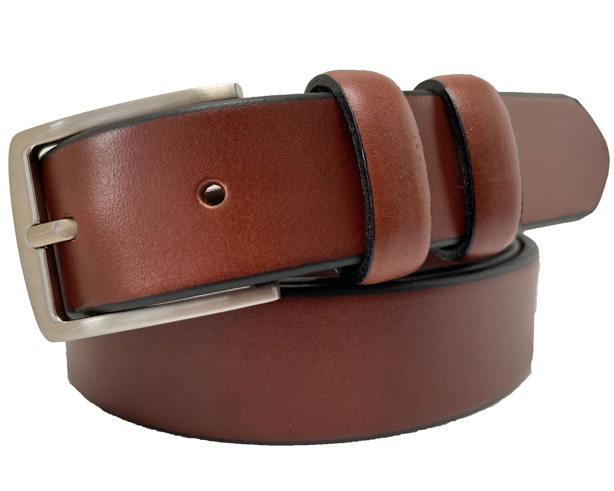 Cognac Tan 30mm Italian Leather Belt
