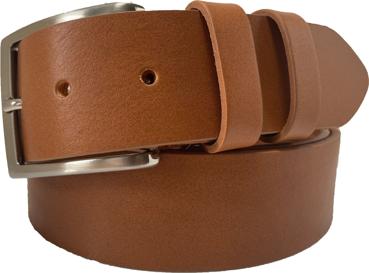 Tan 40mm Italian Leather Belt