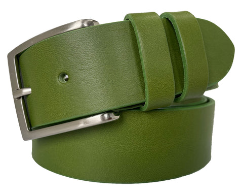 APPLE GREEN 40MM CLASSIC HIDE LEATHER BELT