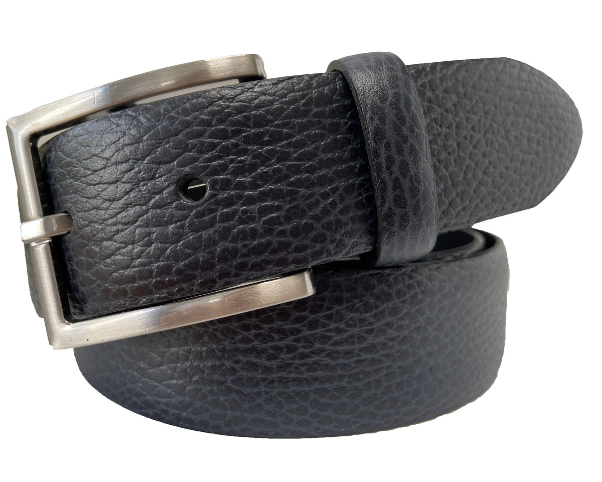 Dark Blue 35mm Italian Calf Leather Belt