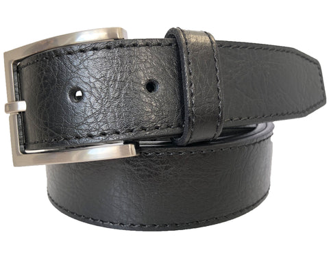 BLACK CALF LEATHER 35MM LEATHER BELT