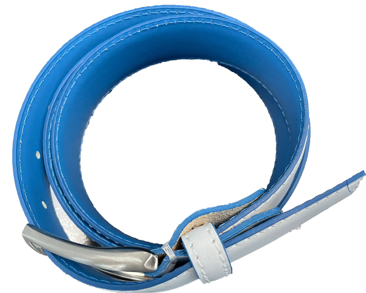 White 35mm Italian Calf Leather Belt product image