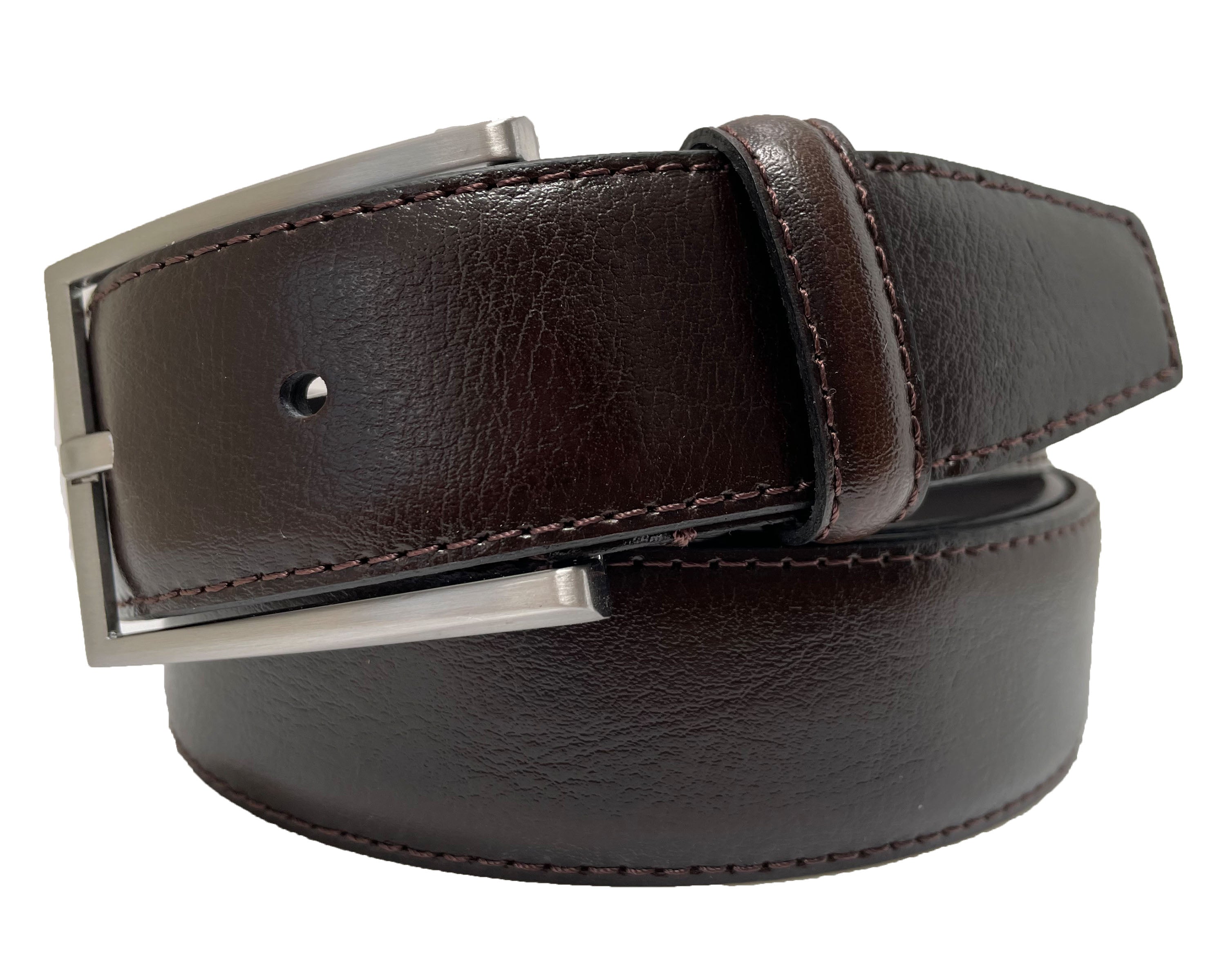 ESSENTIAL BROWN CALF LEATHER 35MM LEATHER BELT