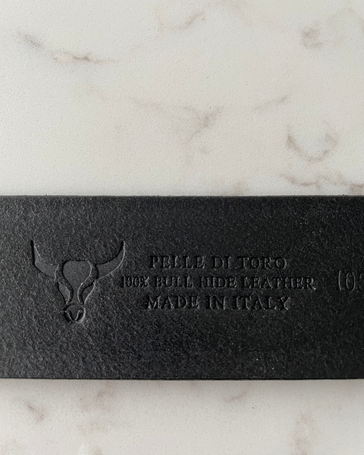 Black 40mm Italian Leather Belt product image