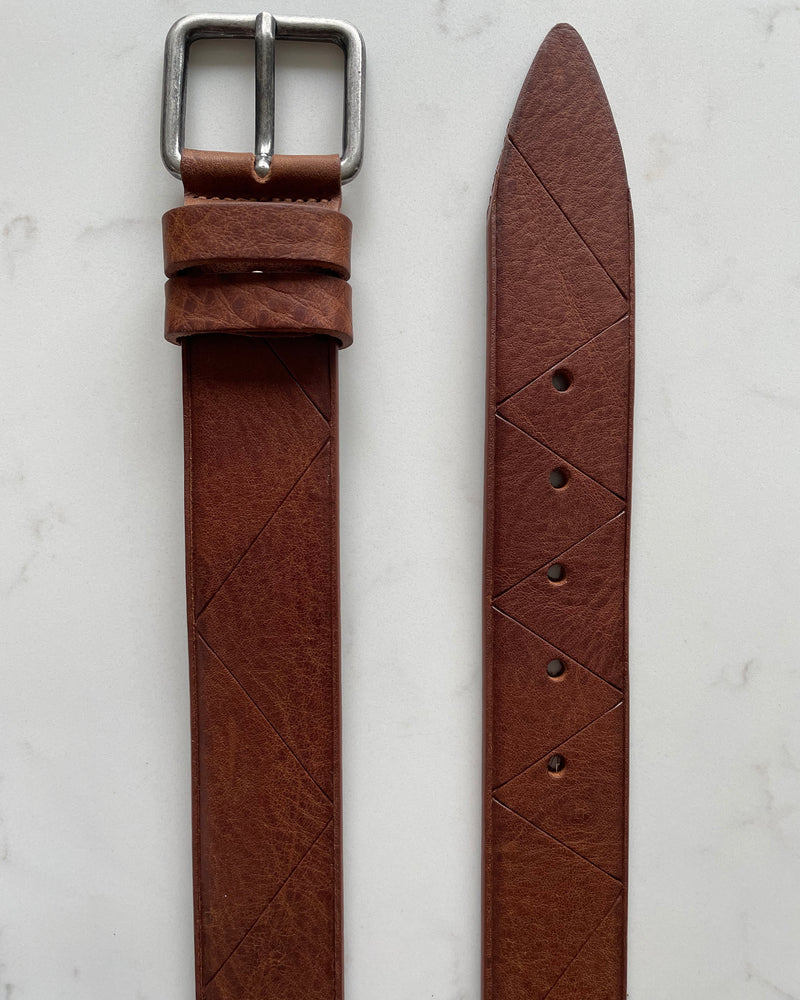 Tan 40mm Italian Leather Belt product image